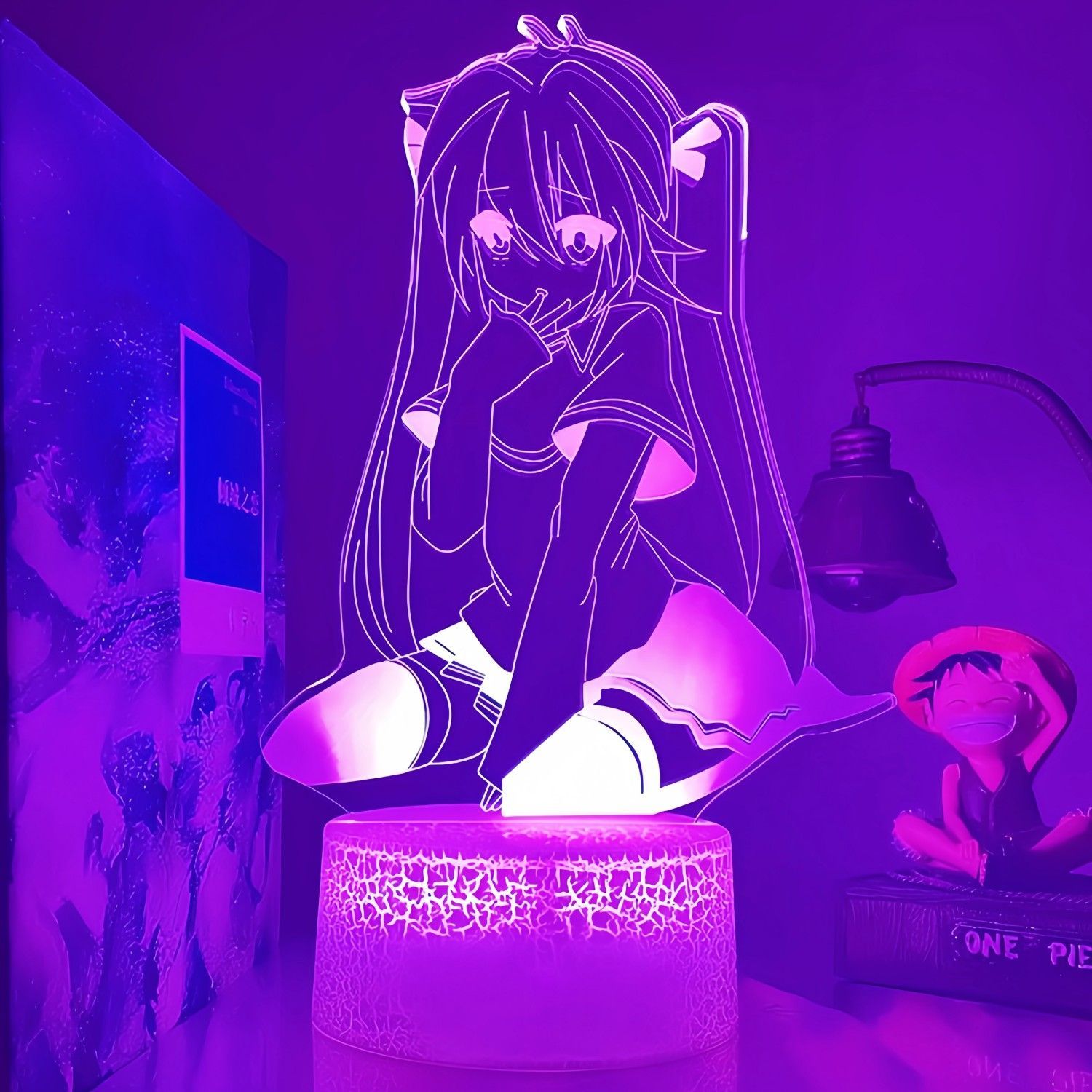 Lighting Decoration Ideas - Akcesoria Anime Figurka Hatsune Miku Lampka