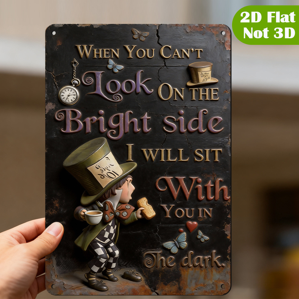 Lighting Decoration Ideas - Metalowa tabliczka z cytatem z filmu