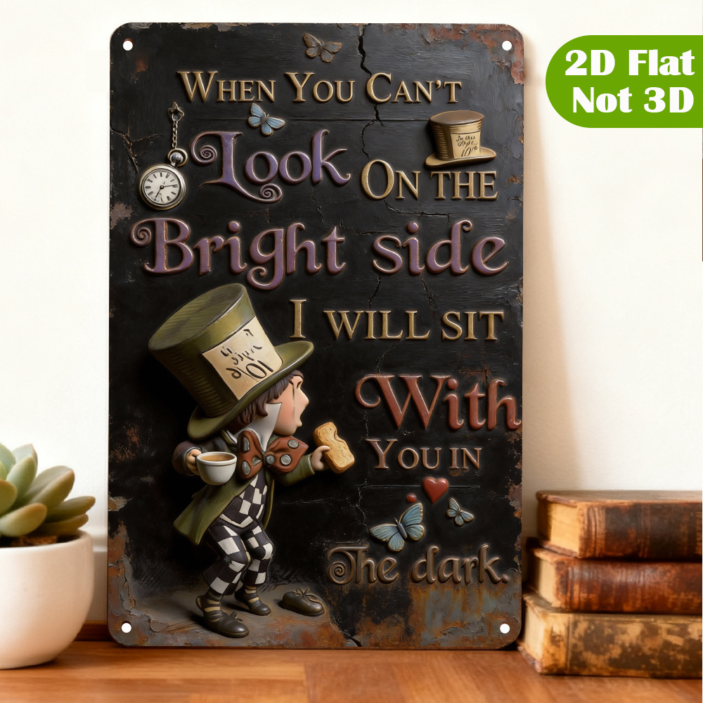 Metalowa tabliczka z cytatem z – Lighting Decoration Ideas recenzja i cena